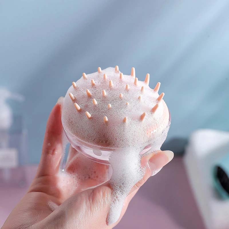 Bàn chải silicon hình con sứa dùng massage da đầu khi tắm
