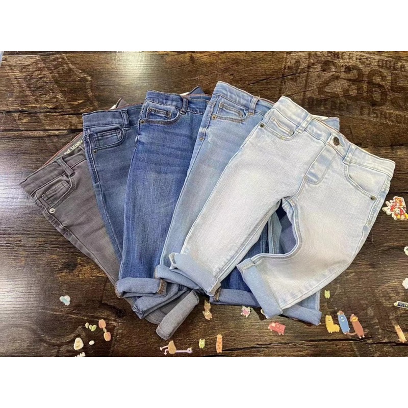 (Mẫu mới) Quần jean Zara skinny xuất xịn bé trai bé gái