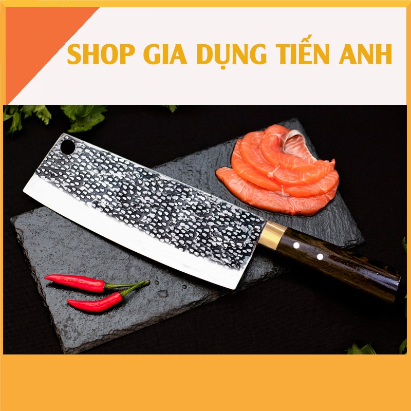 Bộ 3 dao thép nhíp cán gỗ mun đuôi công