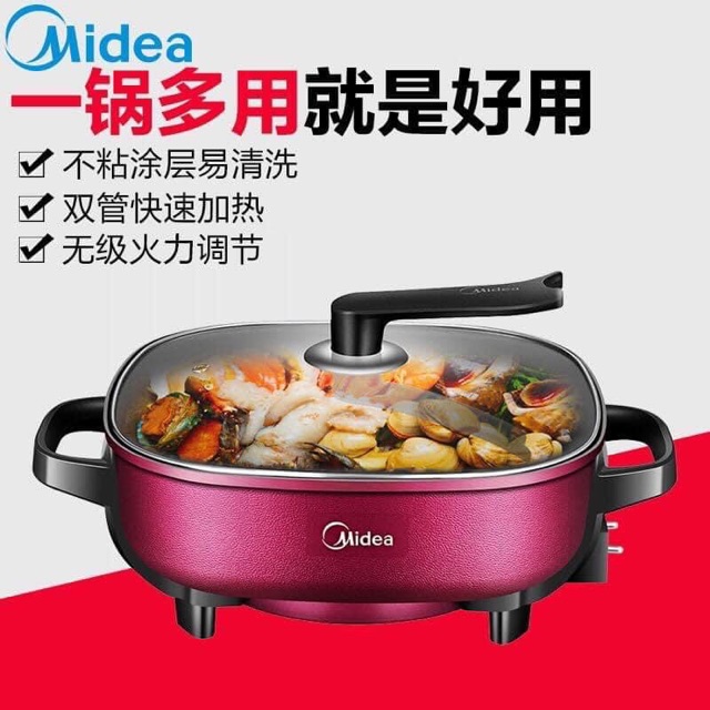 Nồi lẩu Media dung tích 6L phù hợp 6-8 người