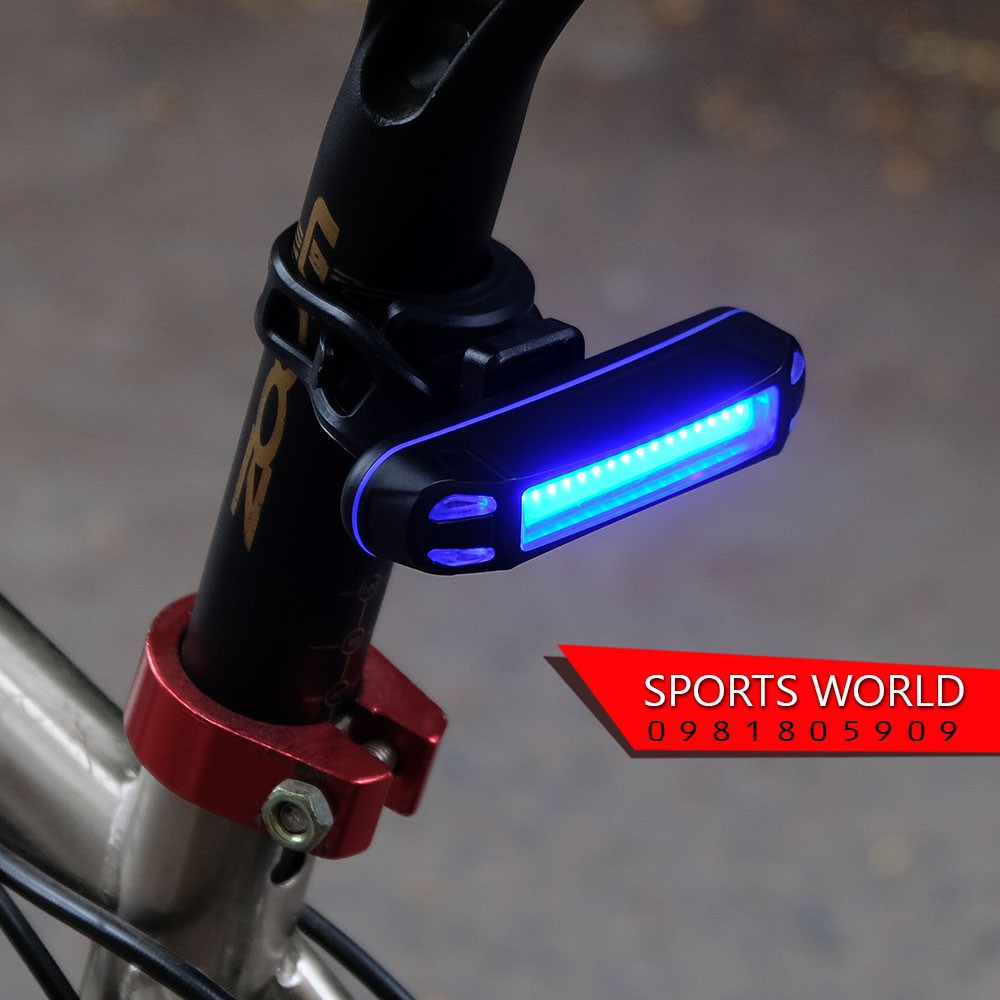 Đèn hậu xe đạp gắn cốt yên 20036