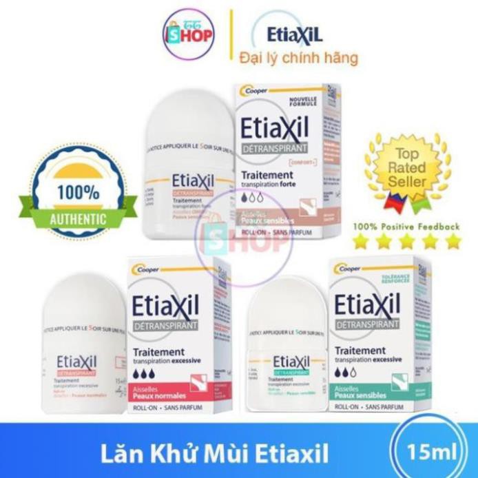 Lăn Khử Mùi Etiaxil Ngăn Ngừa Hôi Nách, giảm tiết mồ hôi 15ml