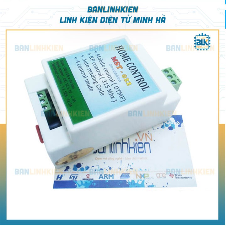 BLK Bộ điều khiển máy bơm, đèn, thiết bị tưới tiêu từ xa qua tin nhắn cuộc gọi MST-022