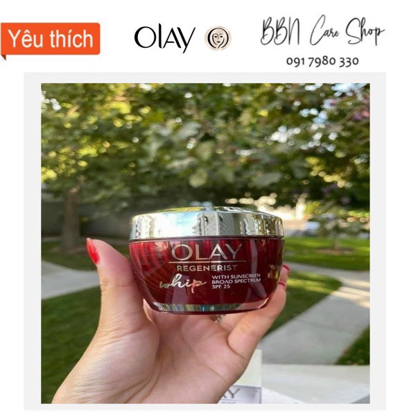 Kem chống lão hóa OLAY Regenerist WHIP 48gr [USA] #FREESHIP# Kem dưỡng ẩm da, kem mờ vết thâm nám hiệu qua | BigBuy360 - bigbuy360.vn