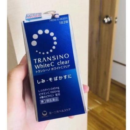 VIÊN UỐNG TRẮNG DA, MỜ NÁM TRANSINO WHITE C 60/120/240 VIÊN NHẬT BẢN