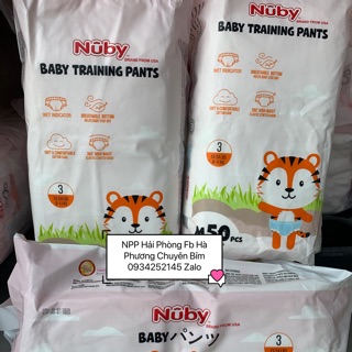 Combo 100 miếng bỉm quần Nuby M100 L100 Xl100 Xxl 100 miếng