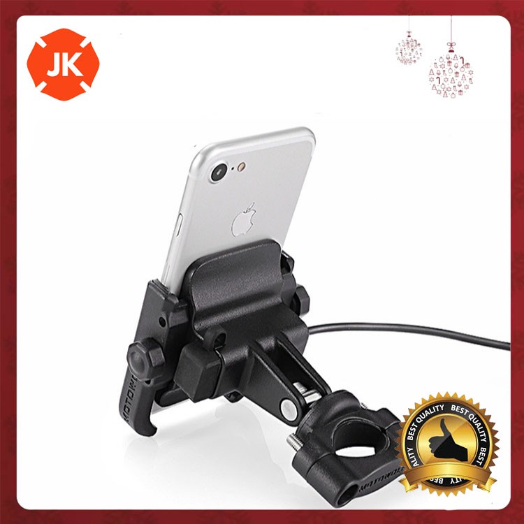 GIÁ ĐỠ ĐIỆN THOẠI MOTOWOLF KIÊM SẠC PIN CHẤT LIỆU NHÔM CAO CẤP