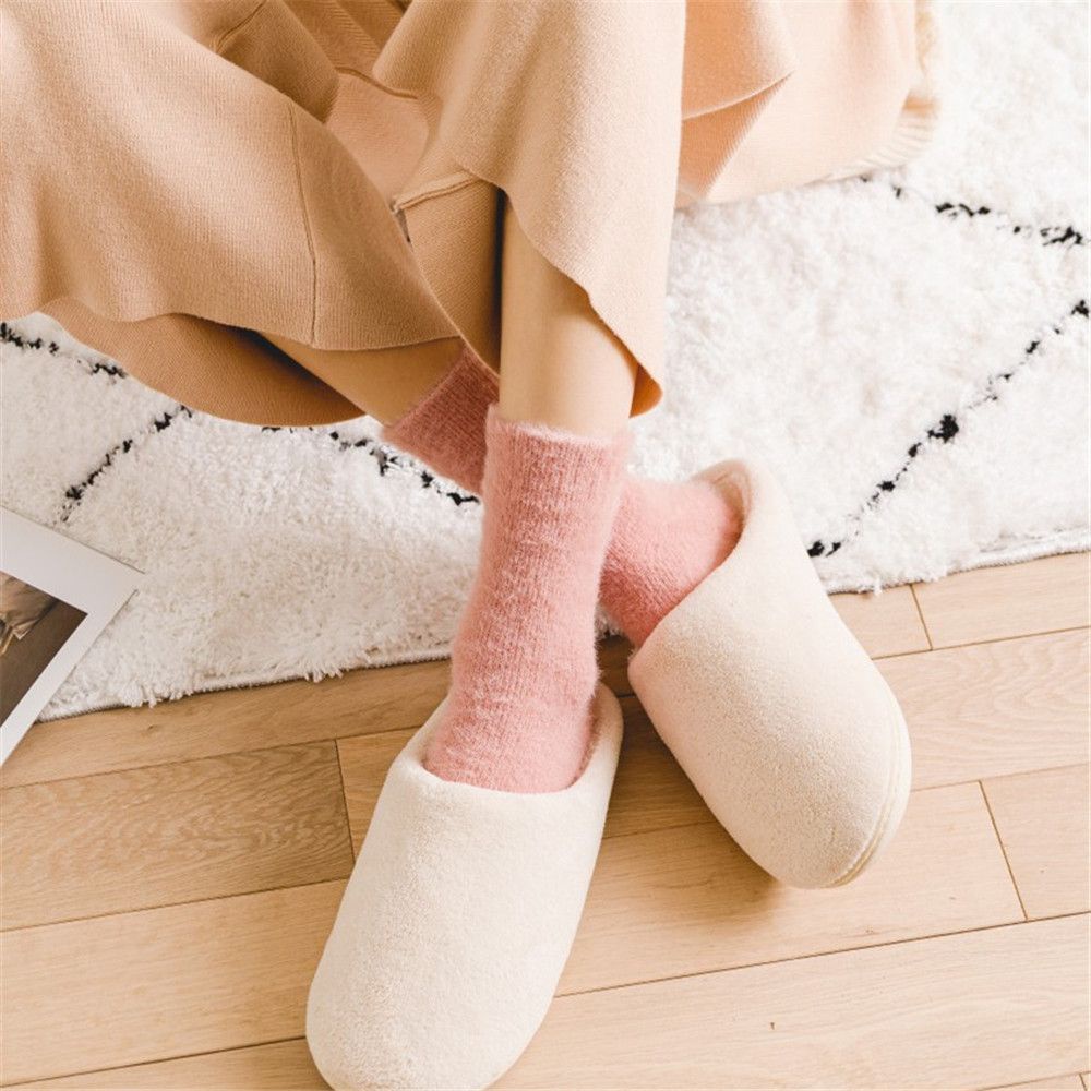 Vớ lông cừu san hô mềm mại thoáng khí thoải mái cho nữ MIHAN1