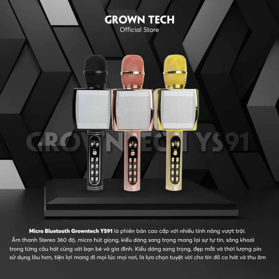[Micro không dây karaoke YS 91 mic hát kara hỗ trợ thu âm, livestream