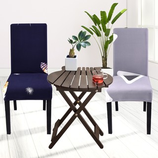 Áo bọc ghế bàn ăn họa tiết đơn giản chất liệu spandex co dãn