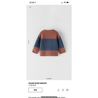 Áo len phối màu Zara