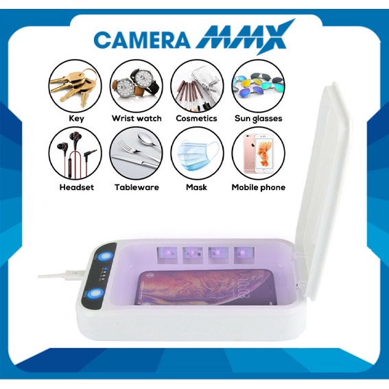 🔻Hộp Khử Trùng Khử khuẩn Điện Thoại hoặc các dùng cụ nhỏ trên xe oto Bằng Tia UV. Diệt khuẩn 99.9%