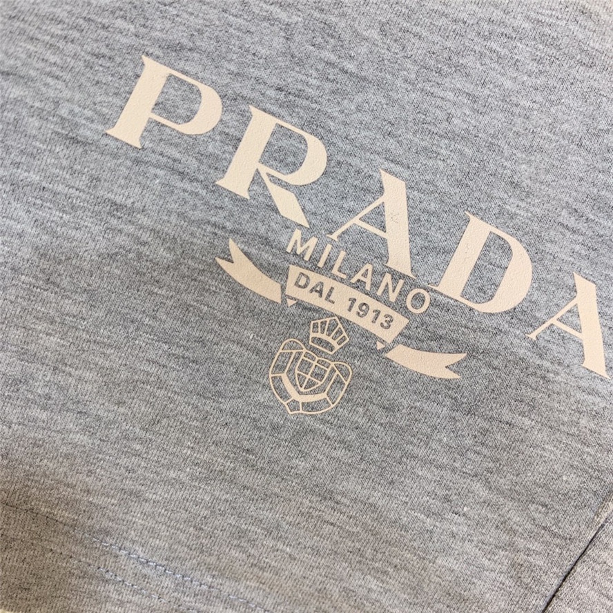 Quần Short cotton Thể Thao In Chữ PRAD1 Cho Nam