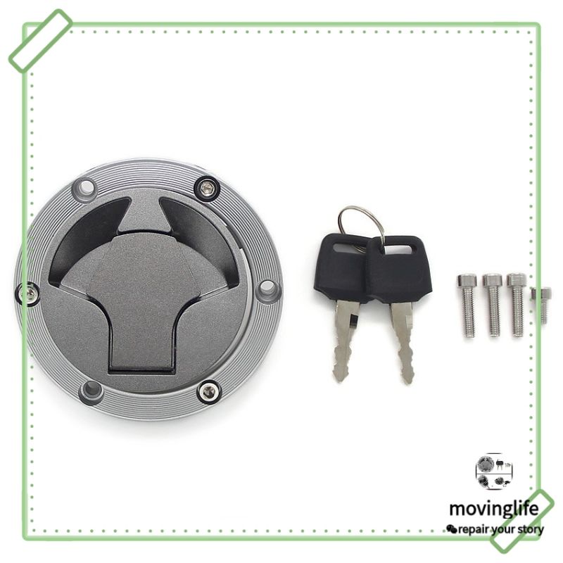 Bộ Ổ Khóa Bình Nhiên Liệu + Chìa Khóa Dành Cho Xe Mô Tô kawasaki ninja 250ninja300z250z250sl gpx demon gr200