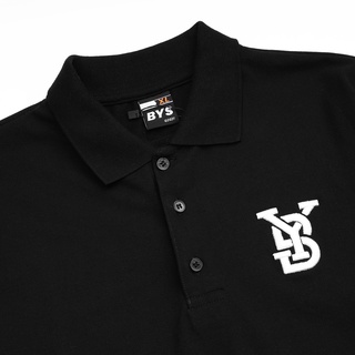 Áo Thun PoLo Nam Nữ BYS Basic Màu Đen