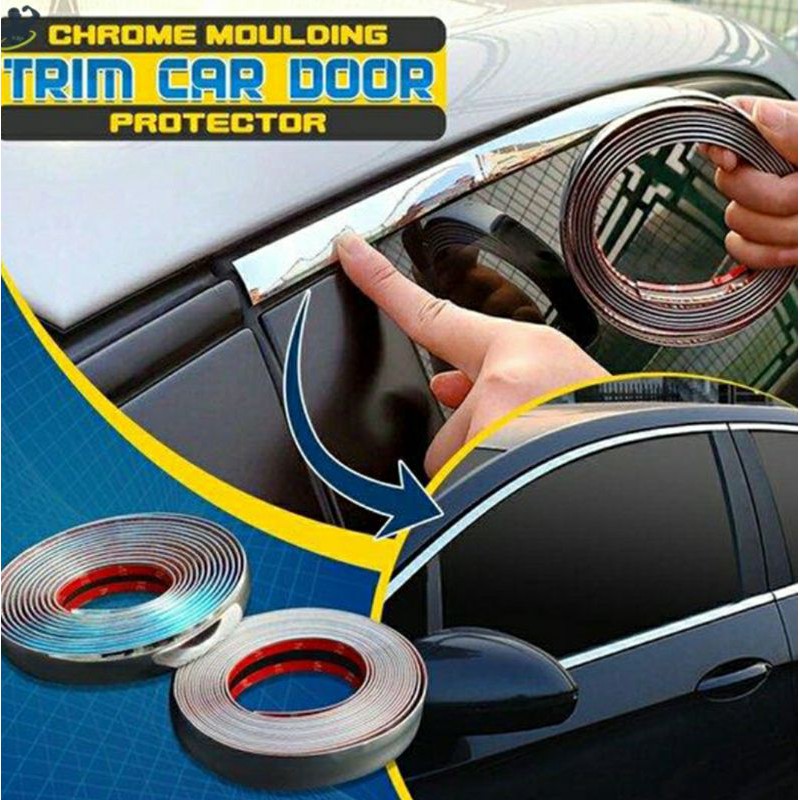 Nẹp Viền Chân Kính Chống Trầy Xước Và Trang Trí Xe Hơi