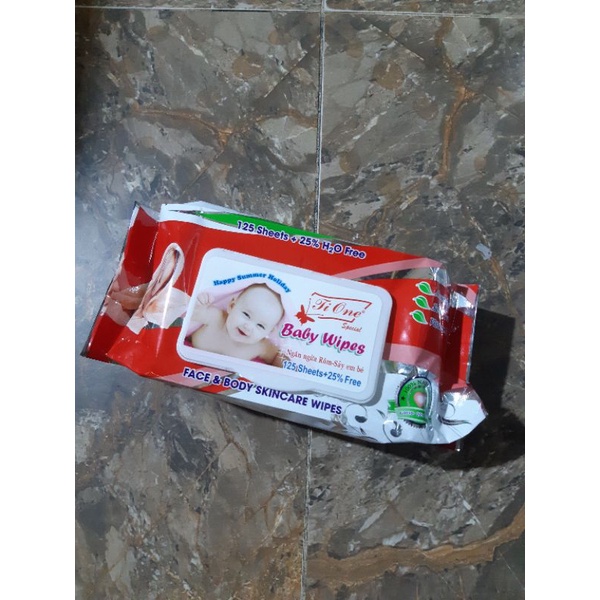 Now Ship - Khăn ướt Baby Wipes 80g 125 tờ