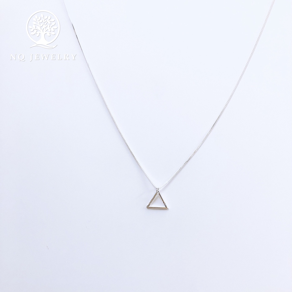 Dây chuyền bạc mặt tam giác - NQ Jewelry