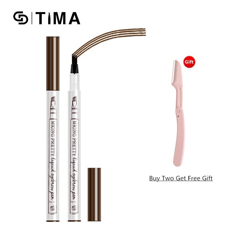 (Hàng Mới Về) 1 Bút Kẻ Lông Mày 4 Màu Lâu Trôi Chống Thấm Nước | BigBuy360 - bigbuy360.vn