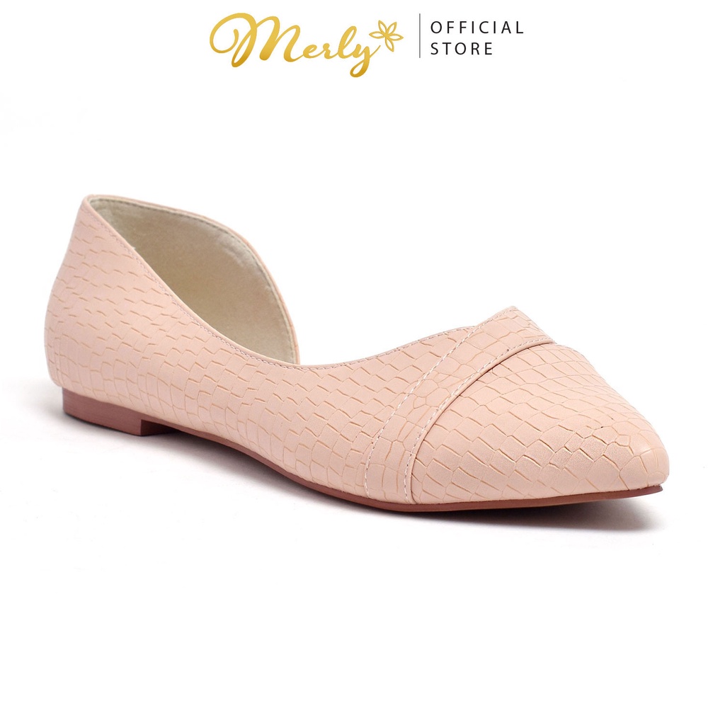 [Form Lớn Lùi 1 Size ] Giày Búp Bê Hở Eo Merly 1266