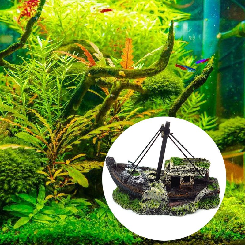 Aoto Tàu Ngầm Ẩn Trang Trí Bể Cá