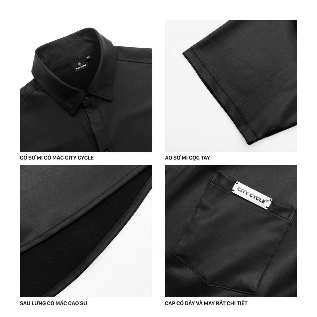 Áo sơ mi local brand da Metal City Cycle unisex form rộng nam nữ oversize