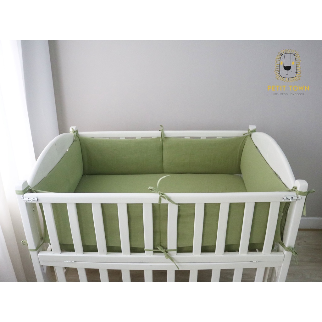 Nôi cũi giường Umoo 2 tầng,cũi gỗ thông 5in1 đa năng cho bé