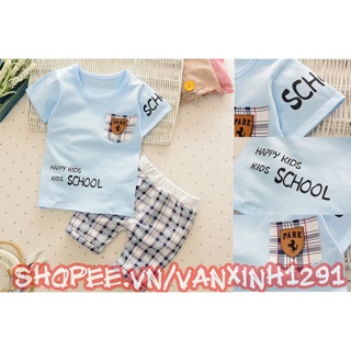 Bộ school cho bé trai giá cũ 150k