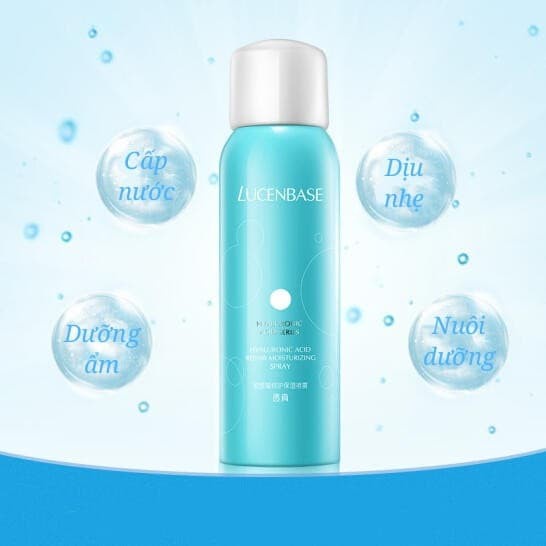 Xịt khoáng HA phục hồi dưỡng ẩm LUCENBASE –  Hyaluronic Acid Repair Moisturizing Spray