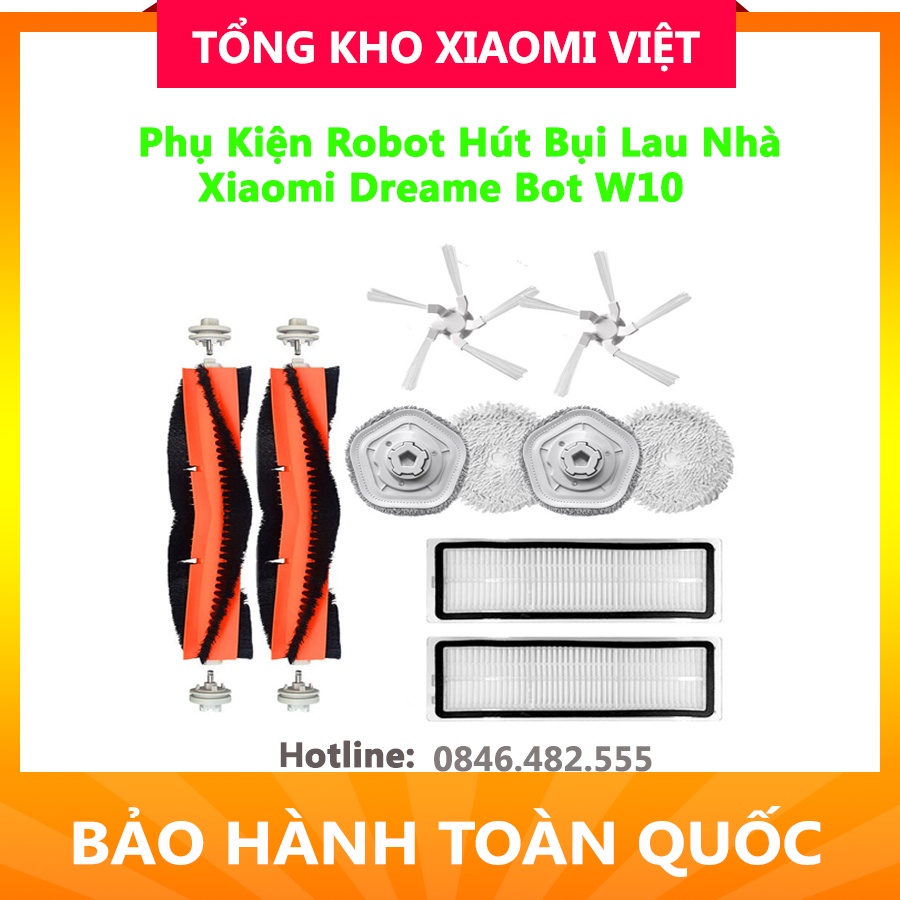Phụ Kiện Robot Hút Bụi Lau Nhà Xiaomi Dreame Bot W10/W10 Pro Chính Hãng Theo Máy