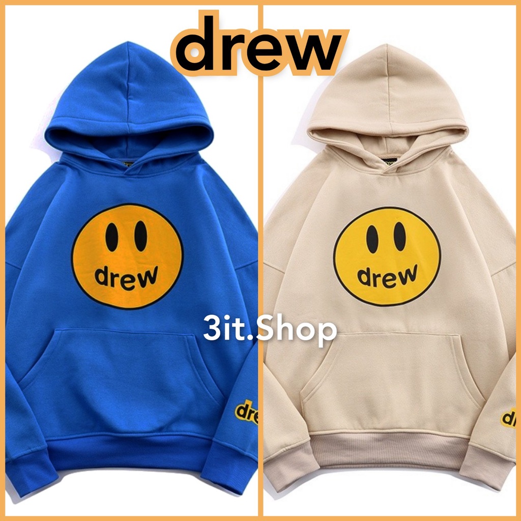 (Hot TREND) áO Hoodie DREW in Mặt cười và in Chữ Nam Nữ Thu đông vải Nỉ dày dặn | BigBuy360 - bigbuy360.vn
