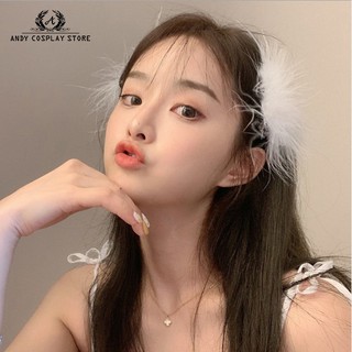 [CÓ SẴN] Cài tóc lông vũ mềm