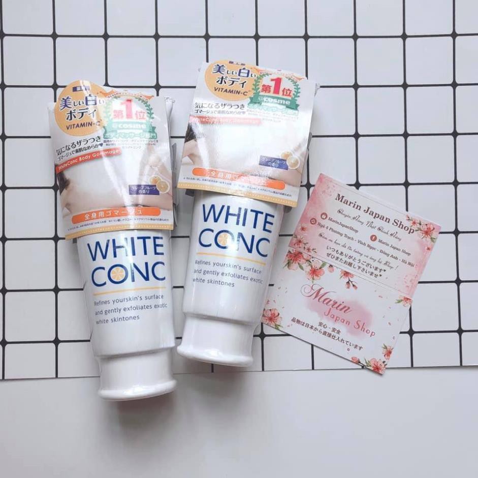 (Sale) Tẩy da chết dưỡng trắng da toàn thân White Conc Body Gommage chính hãng Nhật Bản