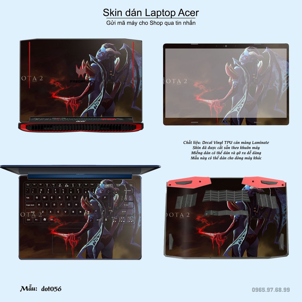 Skin dán Laptop Acer in hình Dota 2 _nhiều mẫu 10 (inbox mã máy cho Shop)