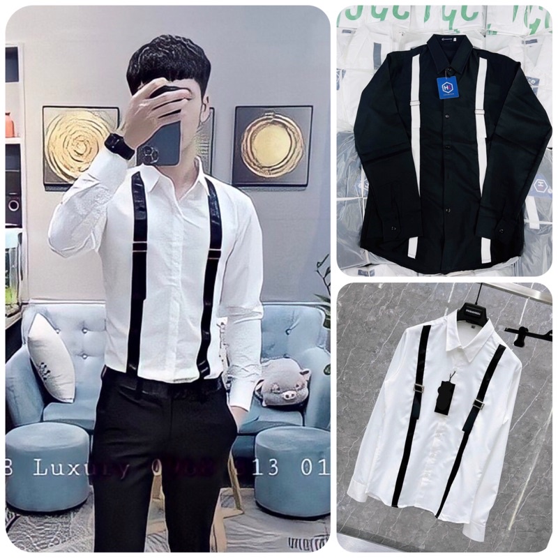 SMI15 Áo sơ mi nam nữ cặp đôi chất liệu kate lụa in họa tiết BURBARRY