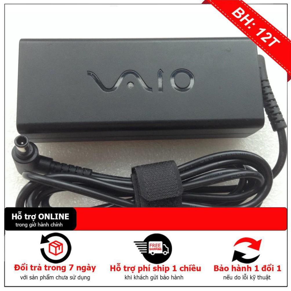 ( Hàng zin logo chìm ) Sạc cho laptop Sony Vaio 19.5V-4.7A đầu 6.5*4.4mm