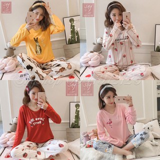 [Xả kho 3 ngày] Bộ đồ bầu sau sinh cho con bú dài tay chất Cotton mềm mại, thấm hút mồ hôi tốt (có ảnh thật)