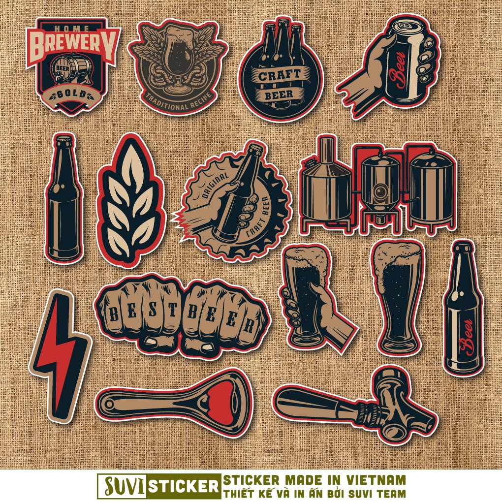Sticker Retro chống nước sticker dán laptop, điện thoại, đàn guitar, mũ bảo hiểm. MSP: SV174
