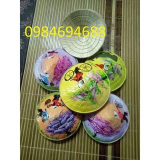 Nón lá vẽ size nhỏ trang trí