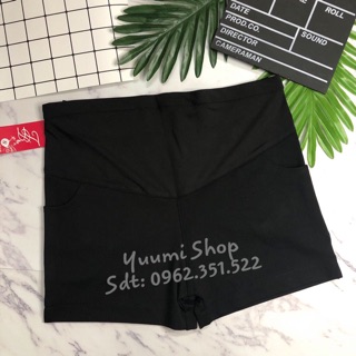Quần short bầu chất umi co dãn