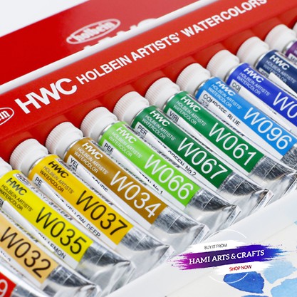 Màu nước Holbein, Holbein artists’ watercolors (5ml/tuýp)