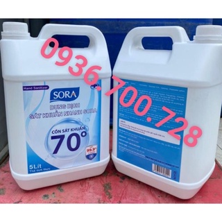CỒN SÁT KHUẨN CAN 5L 70 và 90 ĐỘ