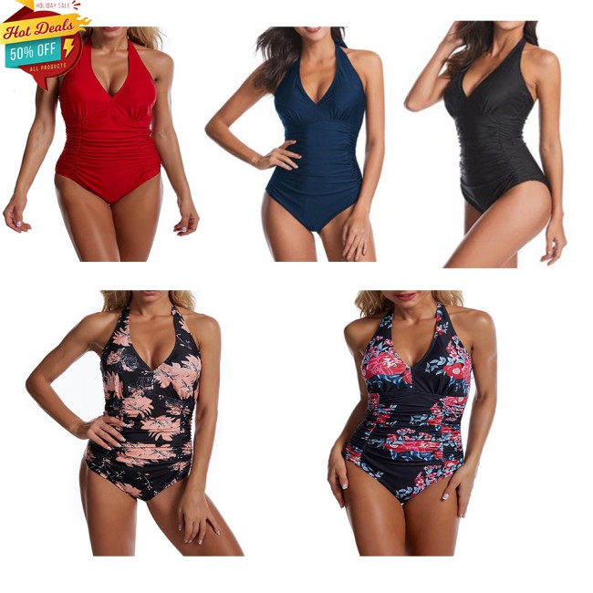 Đồ Bơi Một Mảnh Cổ Sâu Hở Lưng Quyến Rũ Dành Cho Nữ