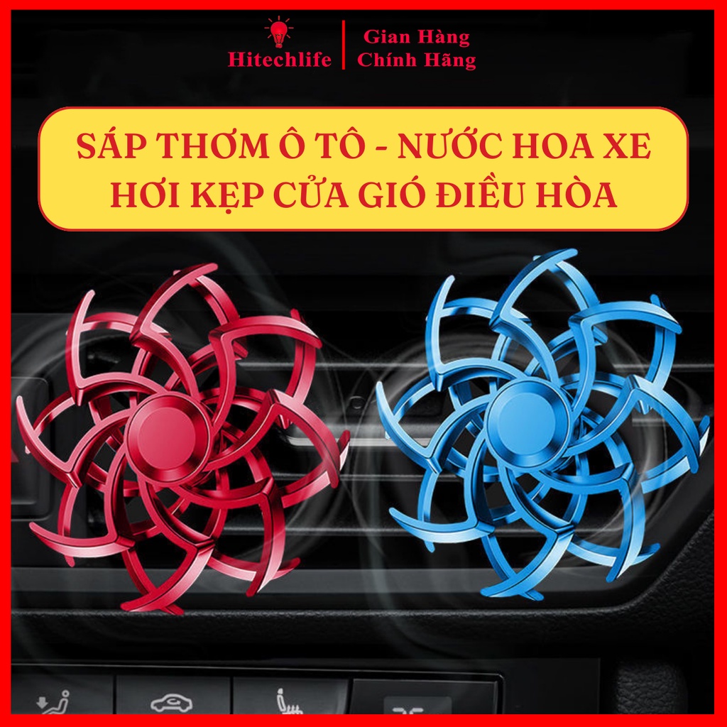 [XẢ KHO SALE] Sáp Thơm Ô Tô Cao Cấp Hitechlife - Nước Hoa Xe Hơi Mini Kẹp Cửa Gió Điều Hòa Hình Bông Tuyết Cực Xinh