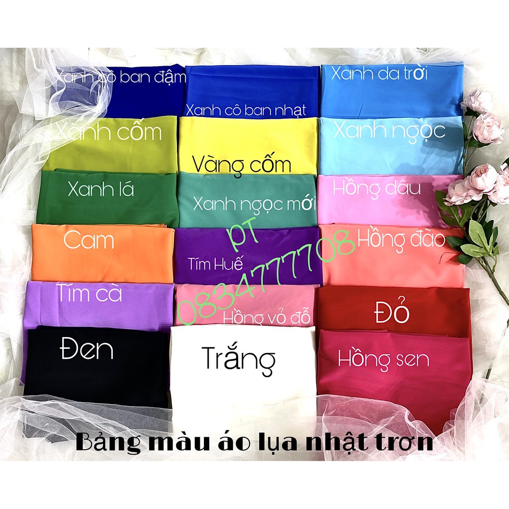 SALE SỐC Áo Dài Cao Cấp - Chất Lụa Đẹp - Nhiều Màu Sắc Cho Khách Lựa Chọn - Ảnh Thật Shop Tự Chụp