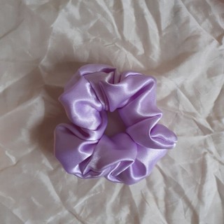Scrunchies phi bóng đơn sắc