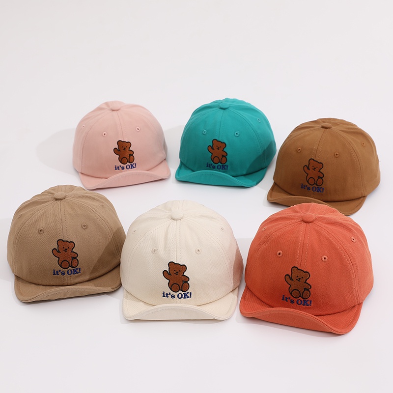 Mũ Lưỡi Trai Vành Mềm In Hình Mặt Cười Dễ Thương Thời Trang Mùa Hè Cho Bé Từ 1-3 Tuổi