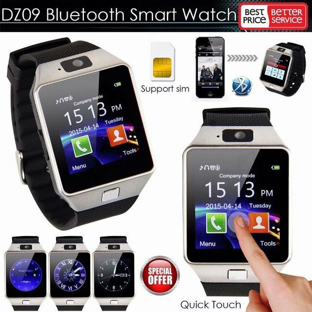 Đồng hồ thông minh Smartwatch DZ09 dùng sim thẻ độc lập + tặng kèm sim