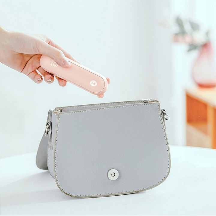 Quạt Tai Gấu Mini Cầm Tay Tích Hợp Sạc Dự Phòng 2000mAh Và Đèn Pin Siêu Sáng | BigBuy360 - bigbuy360.vn