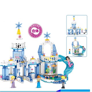 Tòa lâu đài Fantasy Snow King Đồ chơi lắp ráp, xây dựng lâu đài